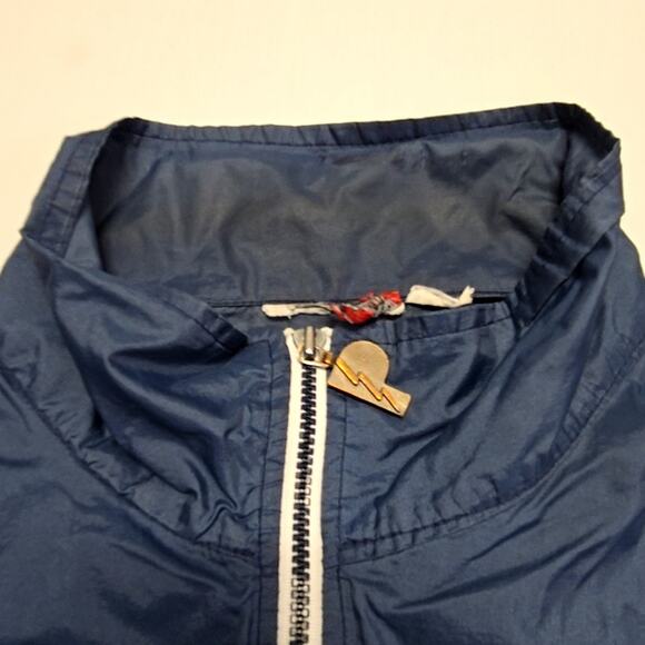 Vintage Broncos Jacket Mesh Sleeve Blue NFL Football Windbreaker Mens XL VTG 90s - Picture 11 of 16